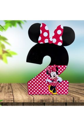 Azmx Minnie Mouse 2 Masaüstü Ayaklı Pano (30x21 cm ) azmx pano 142