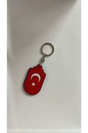 Türk Bayraklı Metal Anahtarlık JETRK132