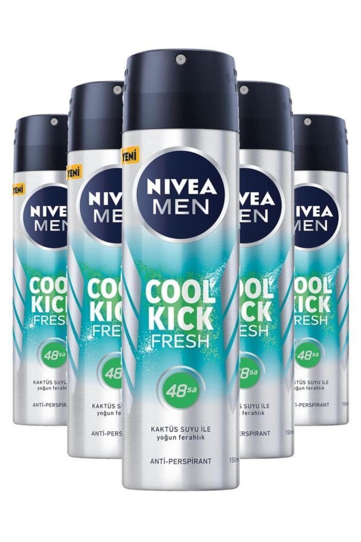 NIVEA ضد عرق مردانه نیویا با بوی خنک و تازه 150 میلی لیتر X5