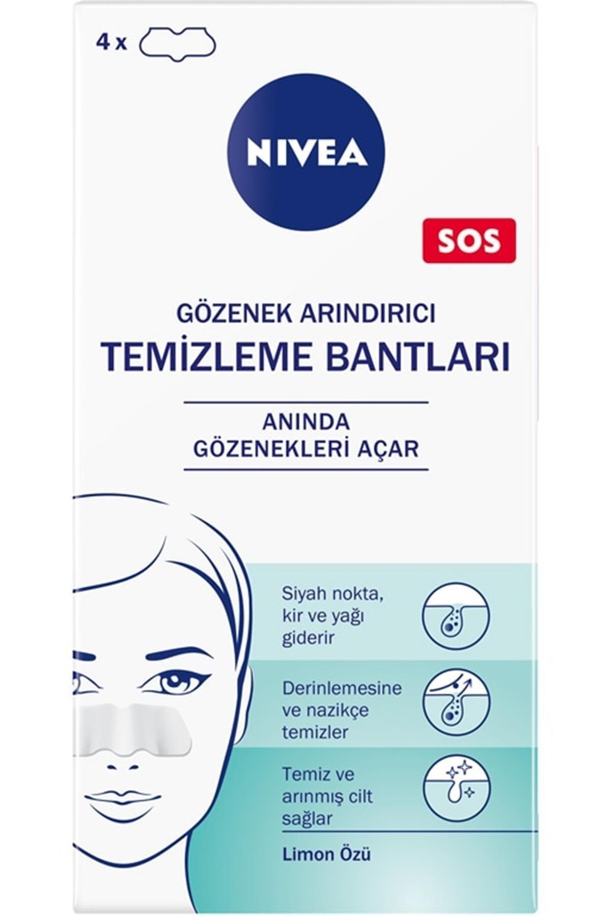 NIVEA Gözenek Arındırıcı Temizleme Bantları 4 Adet