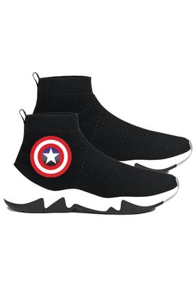 Captain America Çorap Design Sneaker Spor Ayakkabı Artdesignn41