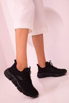 Siyah-Siyah Kadın Sneaker 17160