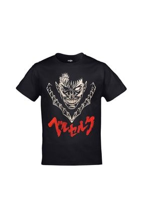 Berserk Manga Anime Baskılı Unisex Siyah Tshirt ORJ-TM-913