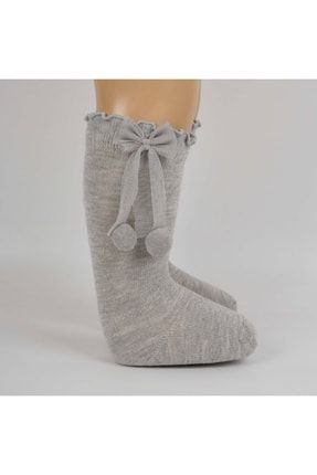 Eliza Aksesuarlı Kız Bebek Dizaltı Çorap K12040
