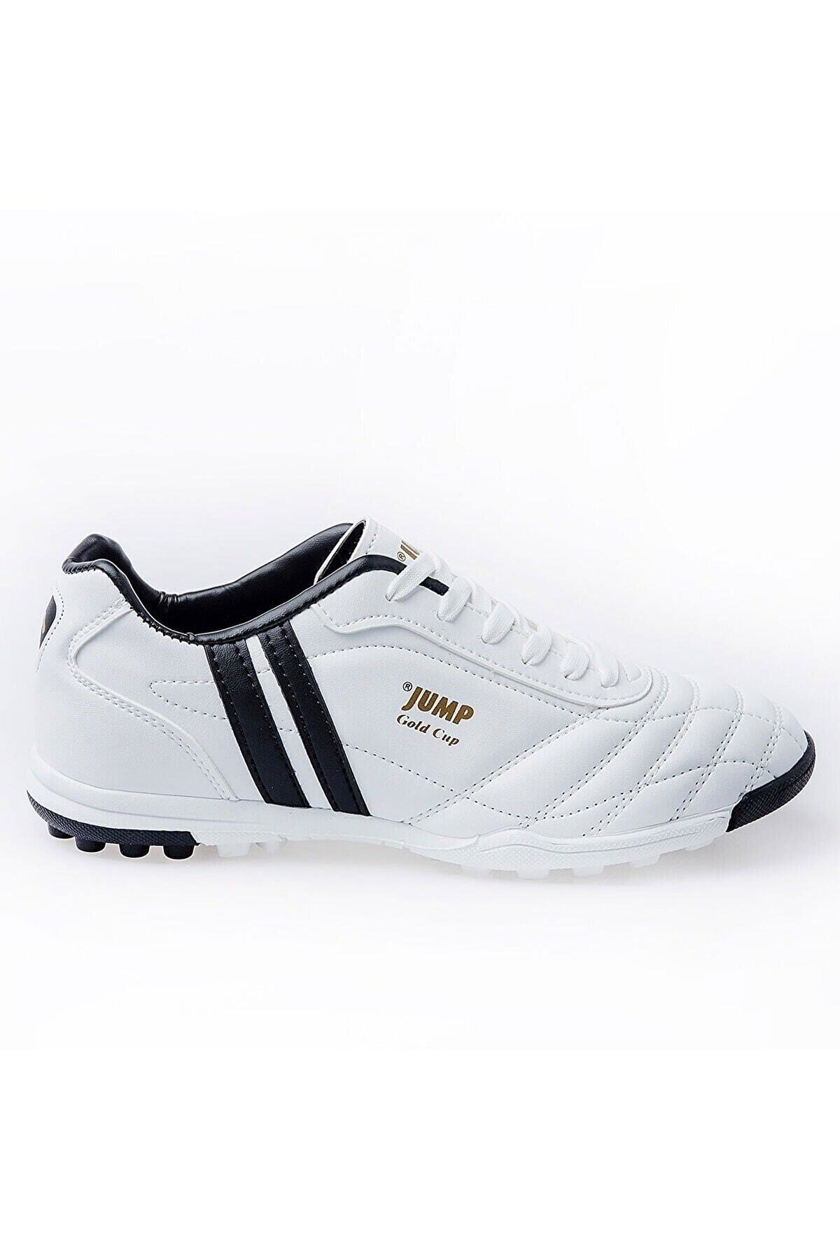 13258 کفش Jump فوتبال مردانه مشکی سفید Astroturf 36/45 -1 اورجینال - تصویر 5