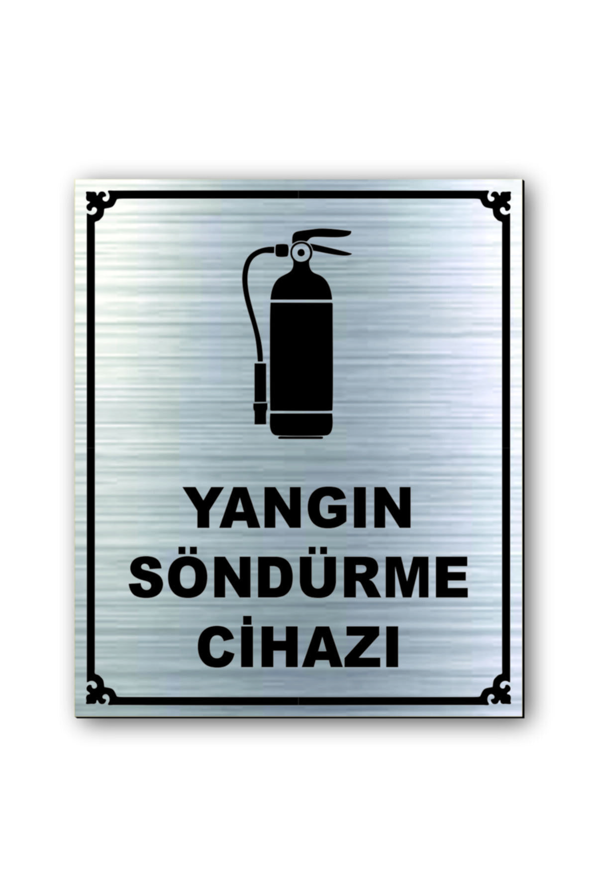 Mosque Door Warning - Directional Sign Silver 10 Cm X 12 Cm Rezopal Sign