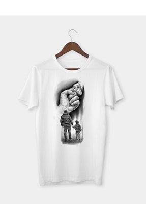 Baba Çocuk Baskılı T-shirt Tişört GKBB03070
