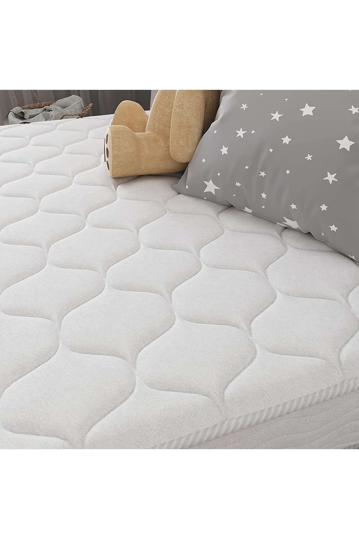 Heyner Misty Ultra Ortopedik Cotton Yaylı Yatak Tek Kişilik Çift Kişilik Bebek Yatakları (YASTIK HEDİYELİ) fotoğrafı 3 (önizleme)