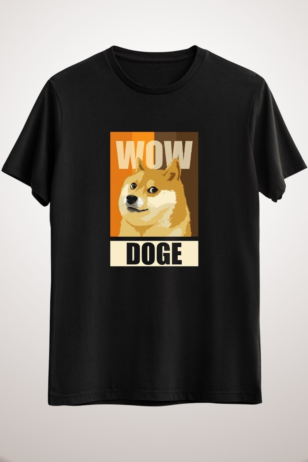 GreenMint Tricou Unisex Negru Atrăgător Dogecoin Essential Unisex - 2XL