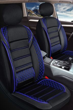Fiat Tempra Uyumlu Vera-serisi Siyah-mavi Koltuk Kılıfı 5li Takım Set PV688269613620