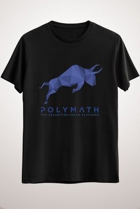 Unisex Siyah Polymath Network Logo Classic T-shirt CR3802