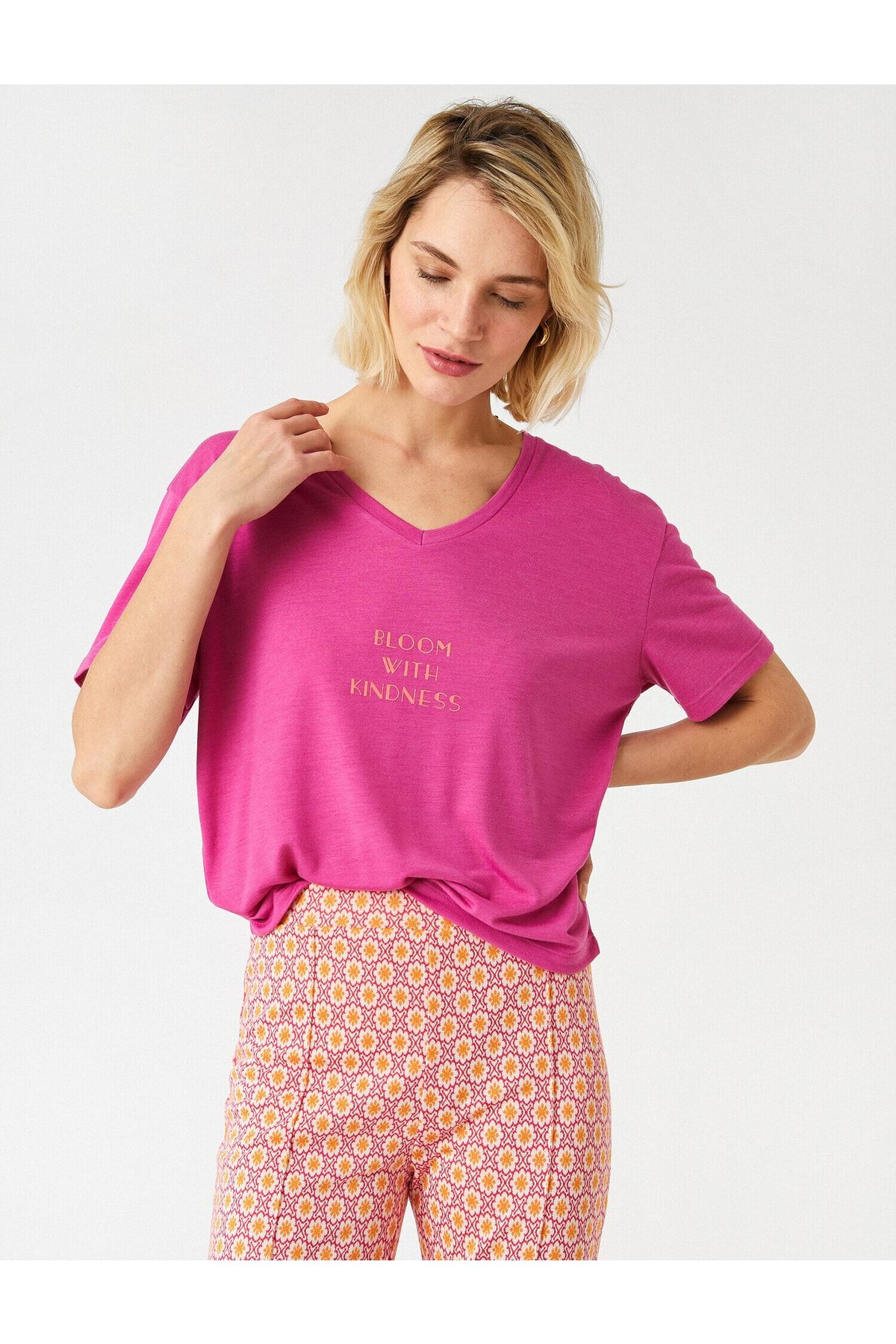 Koton T-Shirt Rosa Regular Fit