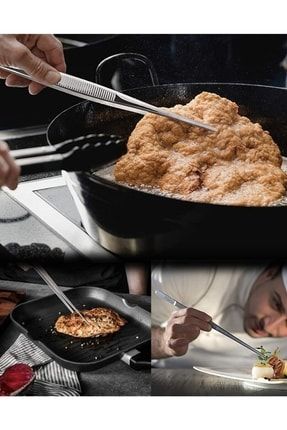 Yiyecek Servis Maşası Air Fryer Master Chef Şef Cımbızı Et Kızartma Barbekü Aleti 30 Cm felixmaşa45