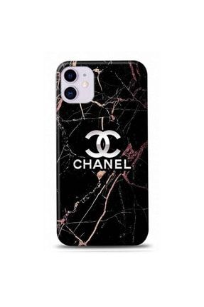 Iphone 11 Uyumlu Mermer Ve Chanel Logo Tasarımlı Telefon Kılıfı Y-uchnl020 rengeyik001034833