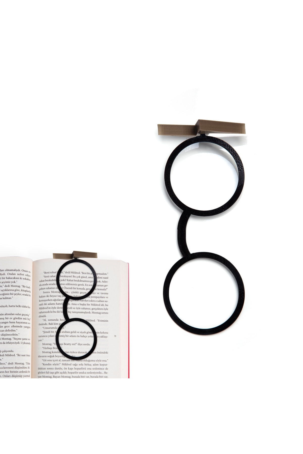 BCOVERART 3d Ayraç Harry Potter Gözlük Altın Sarısı Siyah