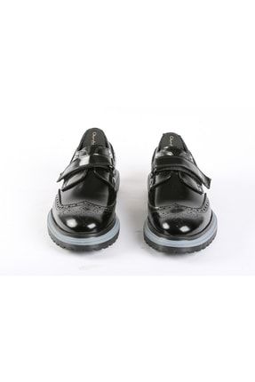 Erkek Modern Ayakkabı Siyah Bağcıksız Şık Ve Rahat Iç Dış %100 Doğal Deri Vegan Jack 1
