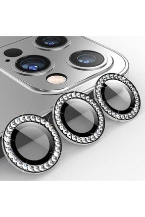 Iphone 11 Pro 11 Pro Max Uyumlu Arka Tekli Taşlı Kamera Lens Temperli Cam Koruyucu Z002.12.01.106
