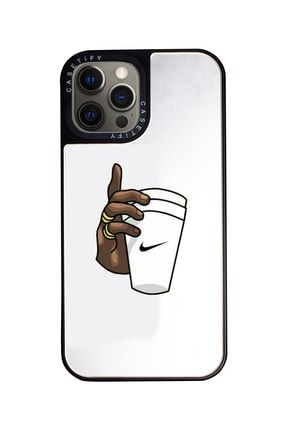 Nike Desenli Iphone 12 Pro Max Uyumlu Aynalı Kılıf ON1C22