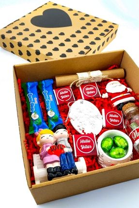 Romantik Kraft Kutuda Yılbaşı Hediyeleri Yeni Yıl Hediyelik Sevgiliye Hediye 1coco4box5