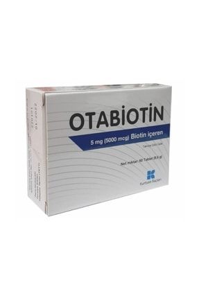 Otabiotin 5 Mg Biotin Içeren Takviye Edici Gıda 60 Tablet 8699512011332