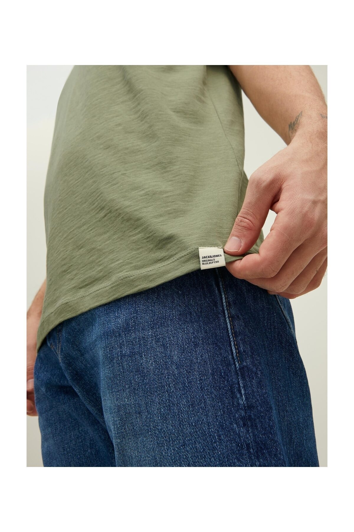 تیشرت مردانه سبز جک اند جونز | 12205787 اورجینال - تصویر 6