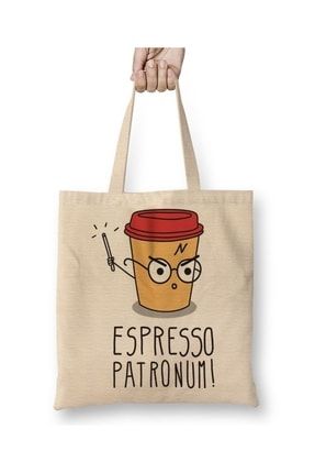 Harry Potter Espresso Patronum Bez Çanta Uzun Saplı BÇ568