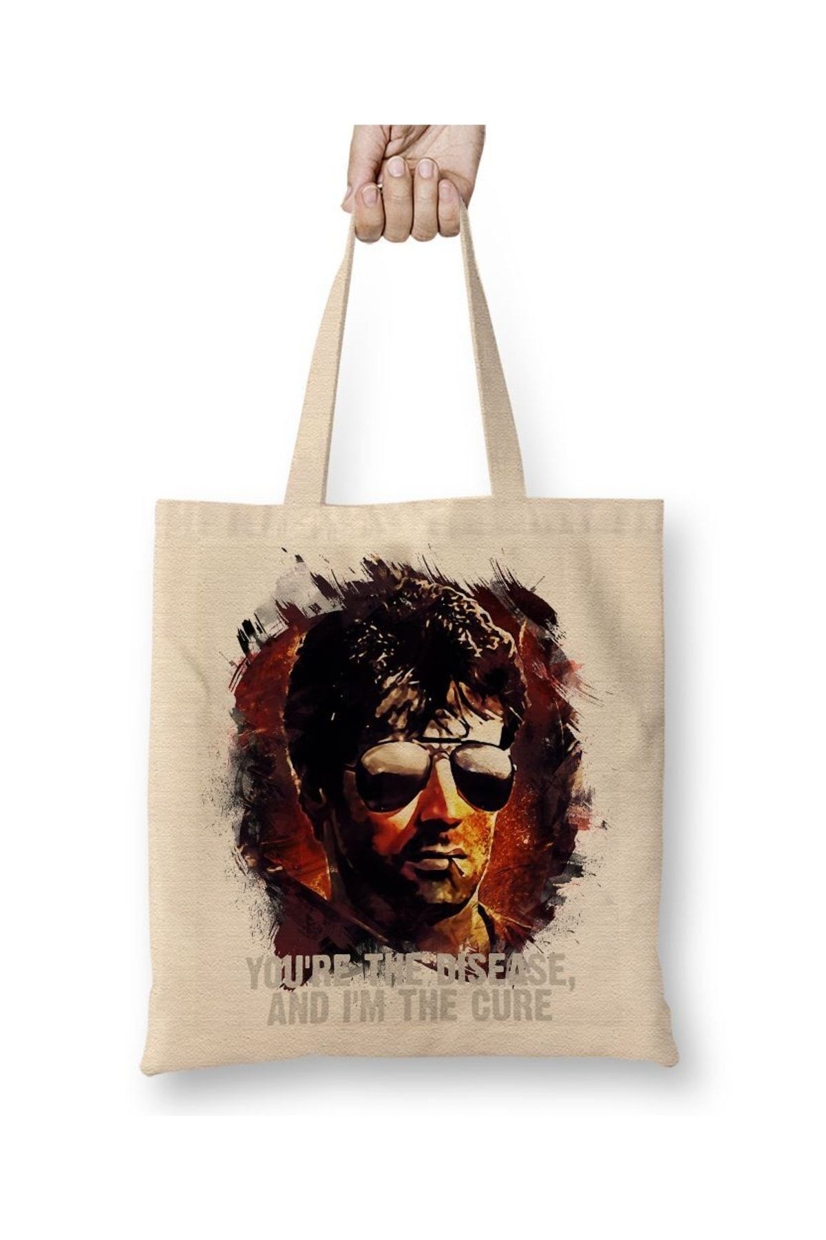 Baskı Dükkanı Geantă Din Pânză Cobra Sylvester Stallone Cu Mâner Lung Unisex - One Size