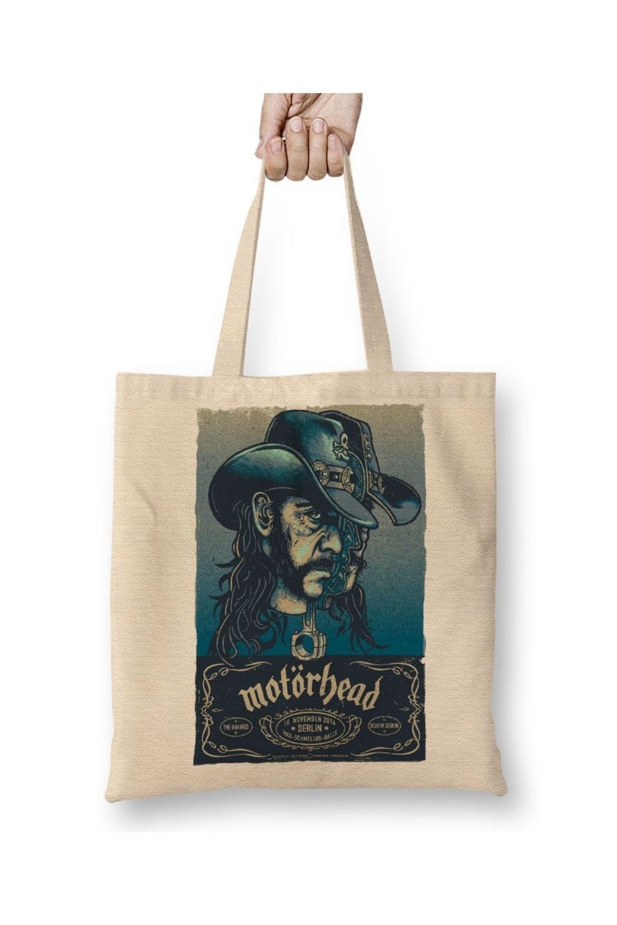 Baskı Dükkanı Geantă Din Pânză Pentru Concert Motörhead Cu Mâner Lung Unisex - Mărime unică