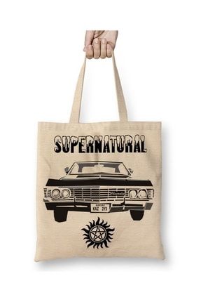 Supernatural Dean Winchester Ruby Castiel Bobby Singer Impala Dizi Bez Çanta Uzun Saplı BÇ1229
