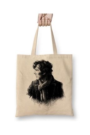 Sherlock Holmes Sherlocked Drawing Bez Çanta Uzun Saplı BÇ1147