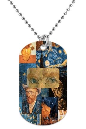 Van Gogh Baskılı Gümüş Zincirli Künye/kolye Tyt1859 TYC00410968655