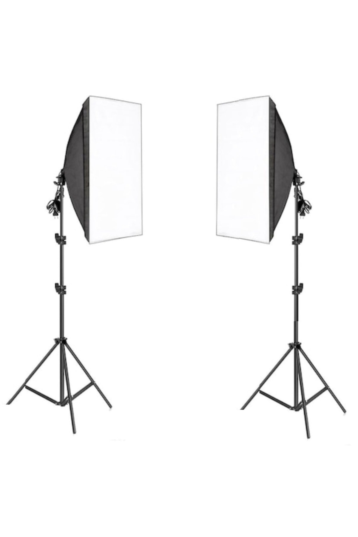 3 Duylu Softbox + 2 M Işık Ayağı Lambasız (2 Adet)