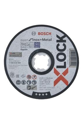 - X-lock - 125*1,0 Mm Expert Serisi Düz Inox (paslanmaz Çelik) Kesme Diski (taş) - Rapido 2608619264