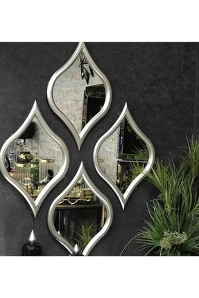 4lü Damla Ayna Modeli Dekoratif Hediyelik Duvar Aynası ayna1