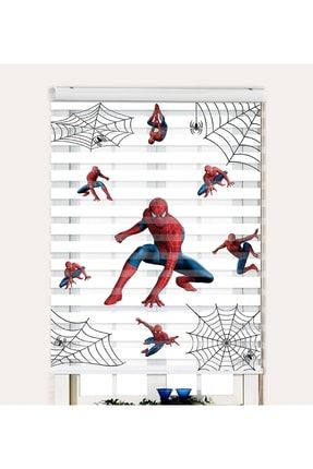 Örümcek Adam Spiderman Erkek Bebek Çocuk Odası Dijital Baskı Zebra Perde V-206