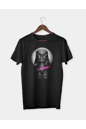 Darth Vader Kedi Baskılı Unisex T-shirt Tişört GKBB02887