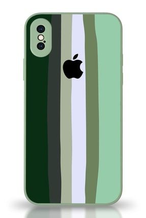 Apple Iphone X Uyumlu Kamera Korumalı Cam Kapak - Yeşil KM_CAMKPK_İPX