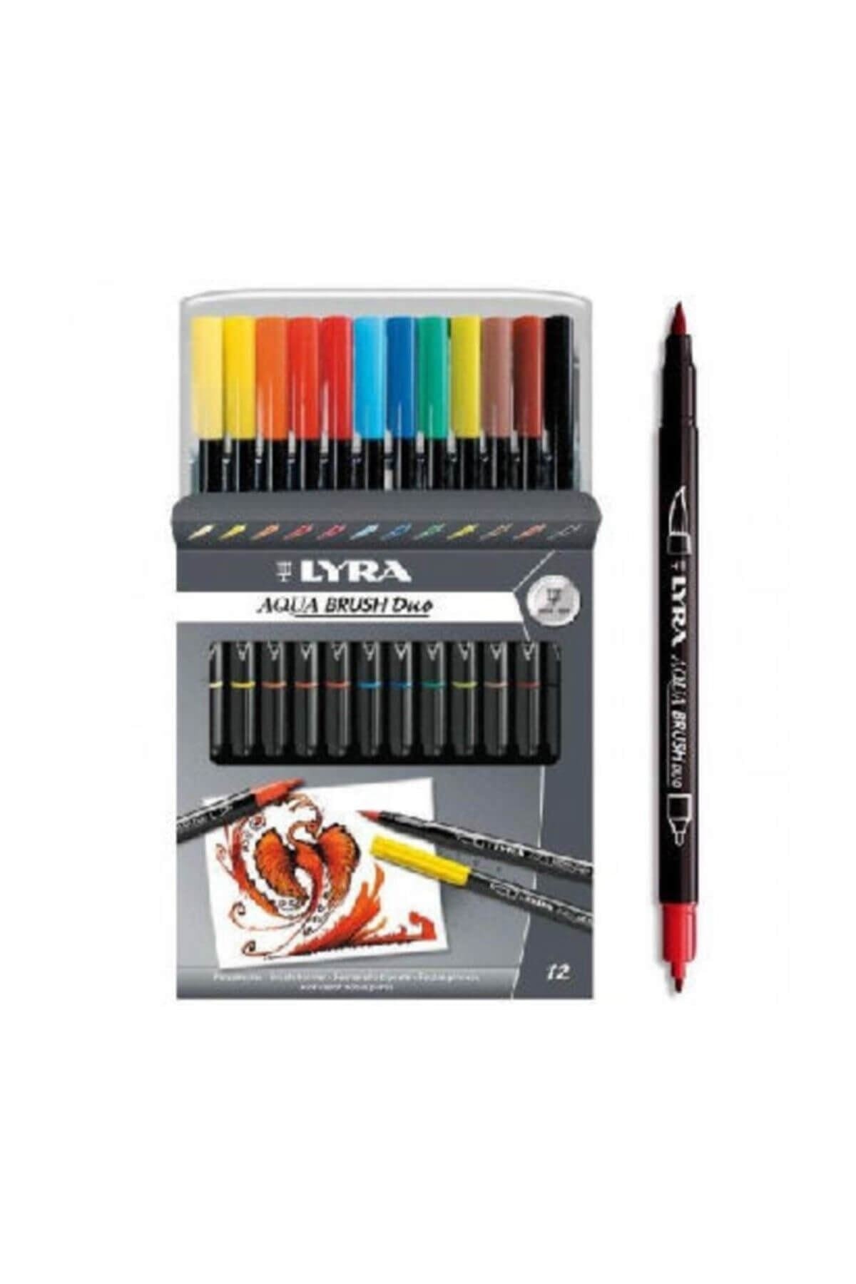 6521120 Aqua Brush Duo 12 Colors Double Tip Pen