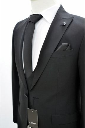 Siyah Yelekli Takım Elbise 200052200005-44