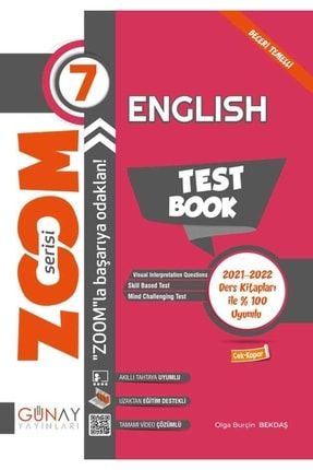 7. Sınıf Ingilizce English Test Book Zoom Serisi Soru Bankası Günay Yayınları 326147