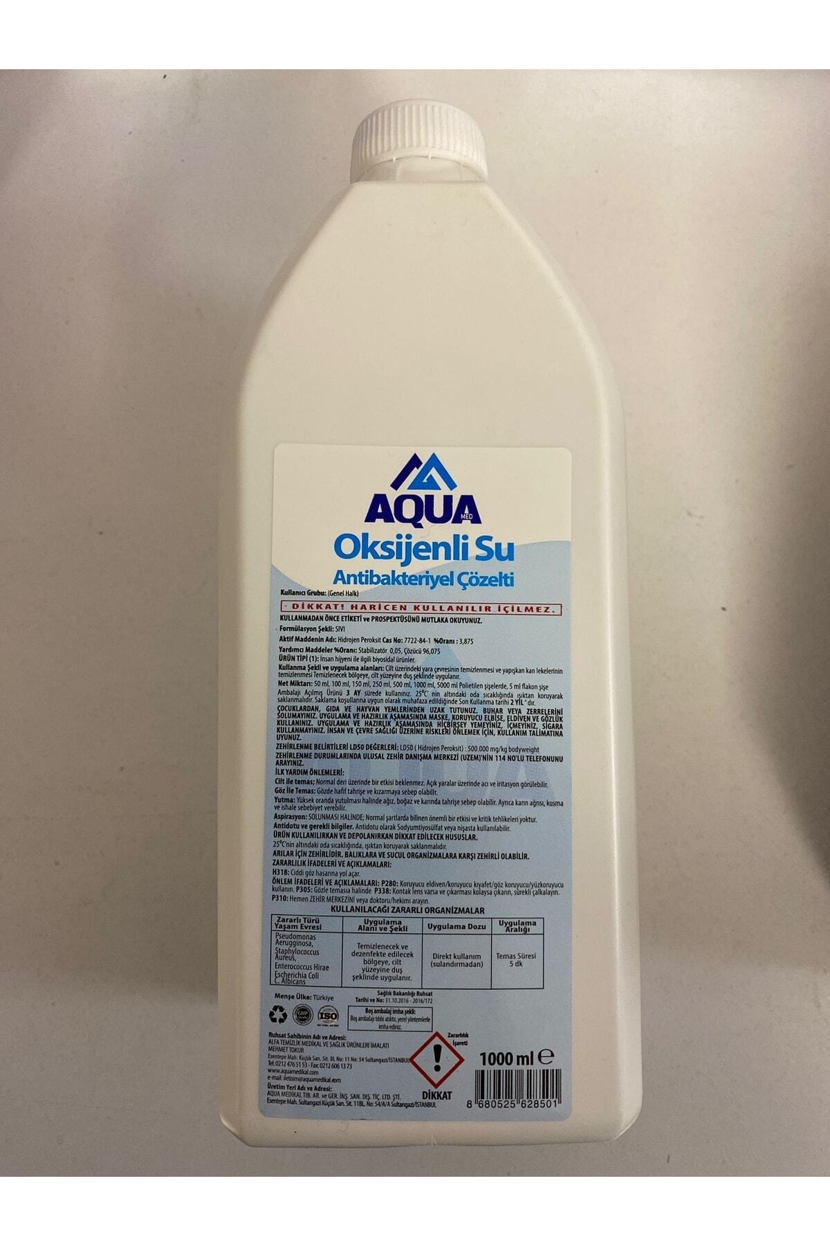 Aqua Oksijenli Su Çözelti 1 Lt