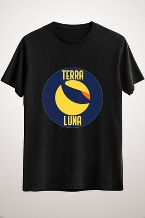 Unisex Siyah Terra Luna Crypto Token. Terra Luna Defi Cryptocurrency. Classic T-shirt CR4188