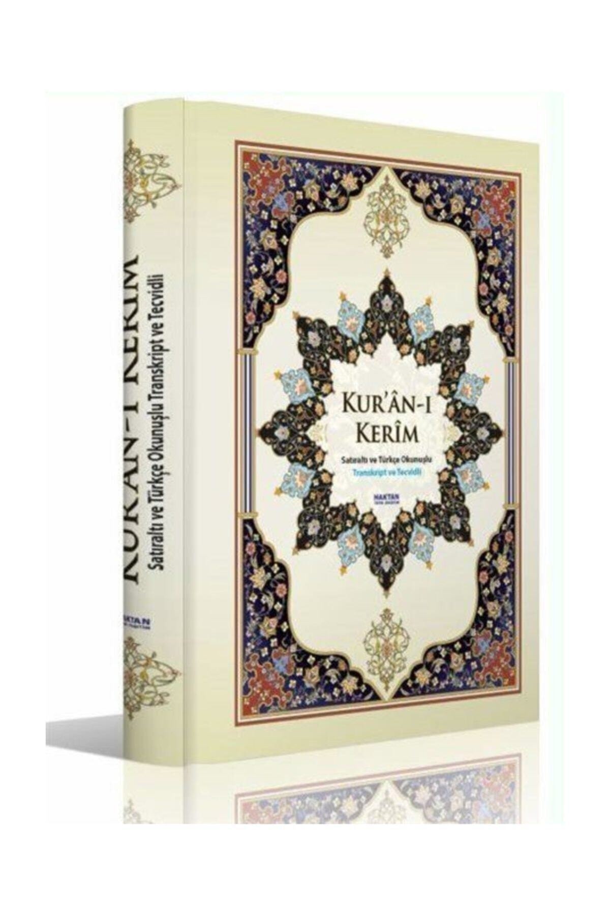 Haktan Yayın Dağıtım Kuranı Kerim Satır Altı Türkçe Okunuşlu, 25x35 Cm. Cami Boy, Ikili Kuran-ı Kerim, Haktan