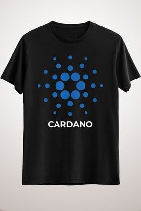 Unisex Siyah Cardano Cryptocurrency Cardano Crypto Related Essential T-shirt CR1824