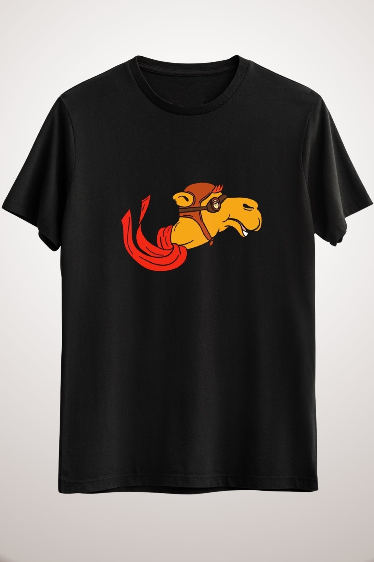 GreenMint Erkek Siyah Aviator Camel Goggles Scarf Cartoon