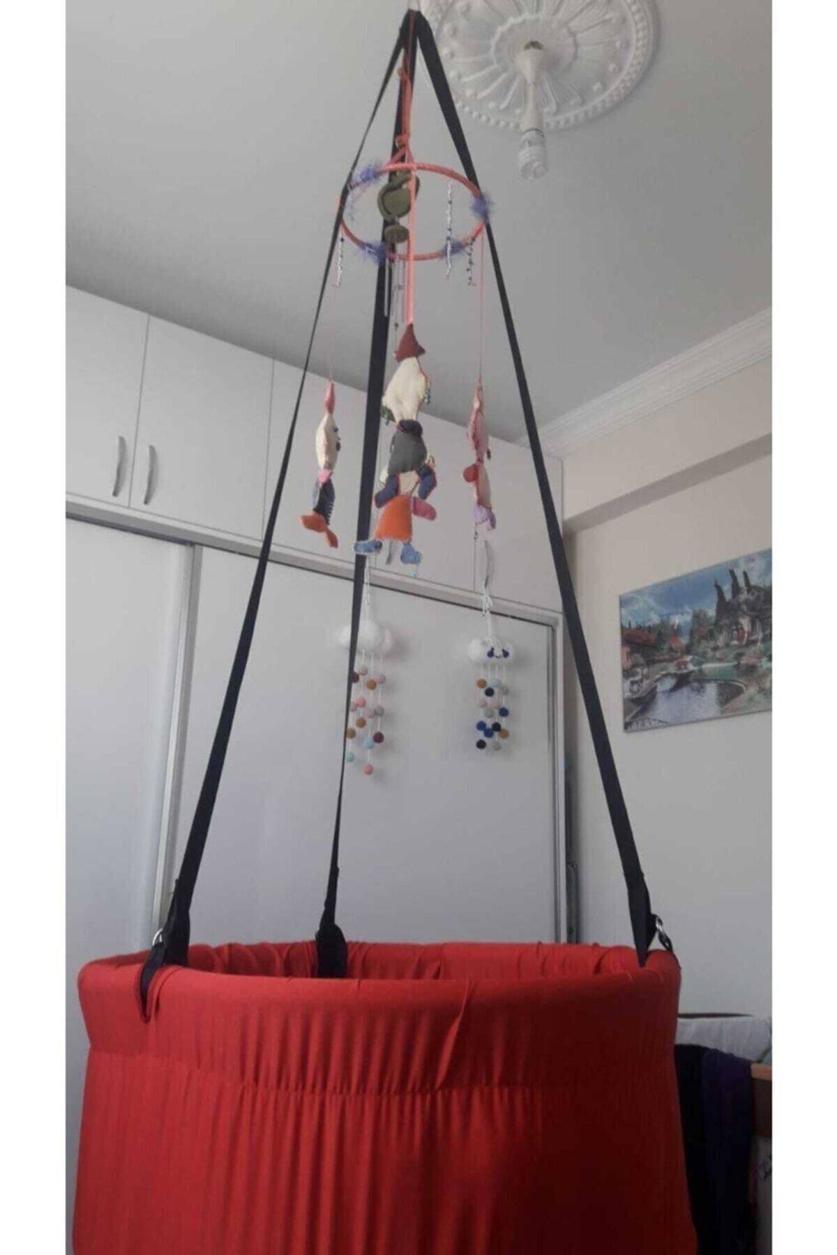 Koza Salıncak Hamak Beşik Koltuk 3 Fonksiyonlu 85 Cm