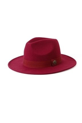 Şarap Kırmızı Fötr Panama Şapka 313453121255121