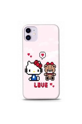 Iphone 11 Uyumlu Ayıcıklı Hello Kitty Tasarımlı Telefon Kılıfı Y-uhelloktty006 rengeyik001032668