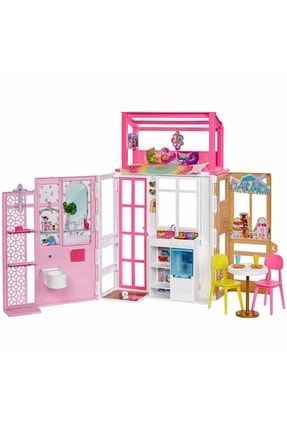 Barbie Barbie'nin Taşınabilir Portatif Evi, 2 Katlı, Oyun Seti P25028S1817