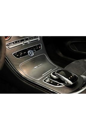 Mercedes Benz Amg Konsol Kokpit Amg Metal Yazı Sticker Arma Kapı Hoparlör Çift Taraflı Yapışkanlı iA2000314
